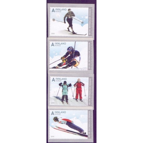 Norge. 2008. Norges Skiforbund.  AFA nr. 1633-36  ** stemplet postfrisk FDC
