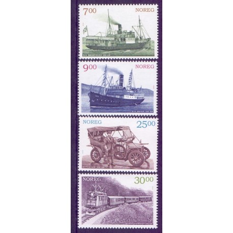 Norge. 2008. Kommunikationshistorie.  AFA nr. 1649-52  **  stemplet postfrisk FDC
