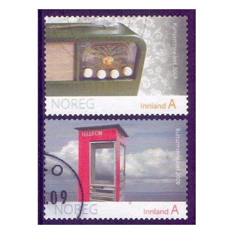 Norge. 2009. Kulturmindeåret. AFA nr. 1688-89 ** stemplet postfrisk FDC