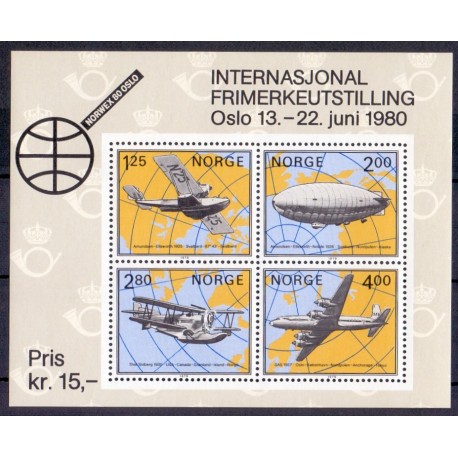 Norge. 1979.  Norwex miniark.  AFA nr. 816 ** stemplet postfrisk FDC