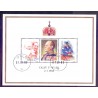 Norge. 1988.  Kong Olav 85-års fødselsdag miniark. AFA nr. 996 ** stemplet postfrisk FDC