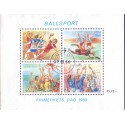 Norge. 1988.  Boldspil miniark AFA nr. 1001-04 ** stemplet postfrisk FDC