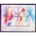 Norge. 1989. Moderne Billedkunst i miniark. AFA nr. 1021-24 ** stemplet postfrisk FDC