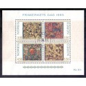 Norge. 1993. Frimærkets dag i miniark.  AFA nr. 1133-36 **  stemplet postfrisk FDC