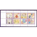 Norge. 1995. Posten 350 år i miniark. AFA nr. 1185-92 ** stemplet postfrisk FDC