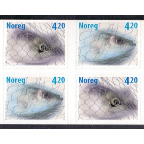 Norge. 2000. Fisk og redskab, i 4-blok. AFA nr. 1348Co-49Cn. **  stemplet postfrisk FDC