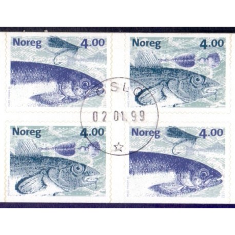 Norge. 1999. Fisk og redskaber. AFA nr. 1299Co-1300Cn.  ** stemplet postfrisk FDC