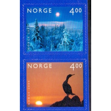 Norge. 1999. Årtusindeskiftet. AFA nr. 1330-31  **  stemplet postfrisk FDC