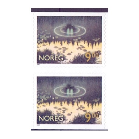 Norge. 2003. Eventyrfigurer. AFA nr. 1452Cv-54Cn i parstykker **  stemplet postfrisk FDC