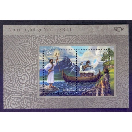 Norge. 2004. Nordisk mytologi,  miniark. AFA nr. 1493 ** stemplet postfrisk FDC