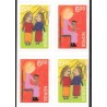Norge. 2004.  Julefrimærker i 4-blok,  AFA nr. 1506Cv-07Cn **  stemplet postfrisk FDC
