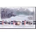 Norge. 2007. Motorsport - Vinterrally, i miniark.  AFA nr. 1594 **  stemplet postfrisk FDC