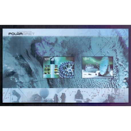 Norge. 2007. International polarår, miniark.  AFA nr. 1597-98  **  stemplet postfrisk FDC