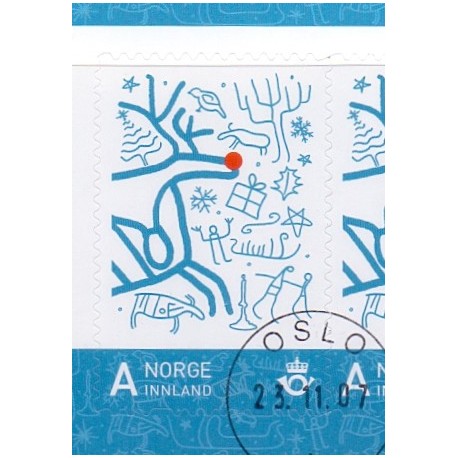 Norge. 2007. Personligt frimærke. Helleristninger og Rudolf.  AFA nr. 1625  ** stemplet postfrisk FDC