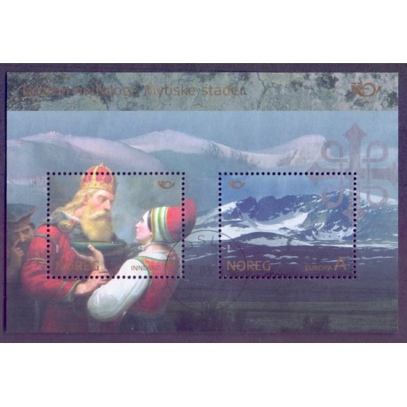 Norge. 2008. Nordisk mytologi, miniark.  AFA nr. 1639  ** stemplet postfrisk FDC