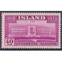 Island. 1938. Reykjavik universitet. 40 Aur. AFA nr. 204 **  postfrisk st. stemplet FDC