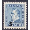 Island. 1939. Jochumsson provisorium. AFA nr. 205 **  postfrisk st. stemplet FDC