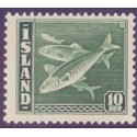 Island. 1940. Fiskeserien 10 Aur. AFA nr. 216 **  postfrisk st. stemplet FDC