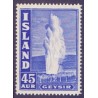 Island. 1940. Geysir. 45 Aur. AFA nr. 218 **  postfrisk st. stemplet FDC