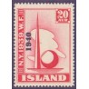 Island. 1940. Verdensudstillingen med OVERTRYK. 20 Aur. AFA nr. 219 **  postfrisk st. stemplet FDC