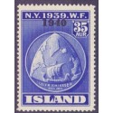 Island. 1940. Verdensudstillingen med OVERTRYK. 35 Aur. AFA nr. 220 **  postfrisk st. stemplet FDC