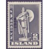 Island. 1940. Verdensudstillingen med OVERTRYK. 2 kr. AFA nr. 222 **  postfrisk st. stemplet FDC