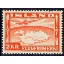Island. 1934. Luftpost. 2 kr. AFA nr. 180  **  postfrisk st. stemplet FDC
