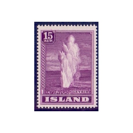 Island. 1938-39. Geysir 15 Aur. AFA nr. 194 ** postfrisk st. stemplet FDC