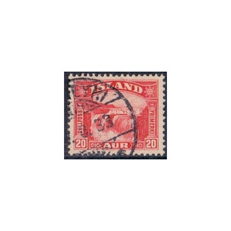 Island. 1931-32. Gullfoss 20 Aur. AFA nr. 151  **  postfrisk st. stemplet FDC