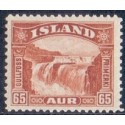 Island. 1931-32. Gullfoss 65 Aur. AFA nr. 154  **  postfrisk st. stemplet FDC