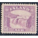 Island. 1931-32. Gullfoss 60 Aur. AFA nr. 153  **  postfrisk st. stemplet FDC