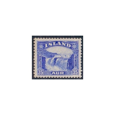 Island. 1931-32. Gullfoss 35 Aur. AFA nr. 152  **  postfrisk st. stemplet FDC