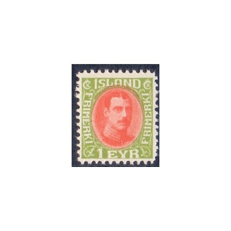Island. 1937. Chr. X. 1 Eyr. AFA nr. 193  ** postfrisk st. stemplet FDC