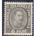 Island. 1931-33. Chr. X Ny gravering. 6 Aur. AFA nr. 159  **  postfrisk st. stemplet FDC