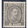 Island. 1931-33. Chr. X Ny gravering. 6 Aur. AFA nr. 159  **  postfrisk st. stemplet FDC