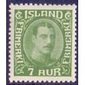 Island. 1931-33. Chr. X Ny gravering. 6 Aur. AFA nr. 159  **  postfrisk st. stemplet FDC