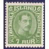 Island. 1931-33. Chr. X Ny gravering. 6 Aur. AFA nr. 159  **  postfrisk st. stemplet FDC