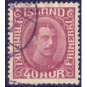 Island. 1931-33. Chr. X Ny gravering. 40 Aur. AFA nr. 163  ** postfrisk st. stemplet FDC