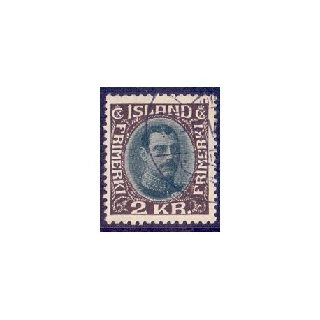 Island. 1931-33. Chr. X Ny gravering. 2 kr. AFA nr. 165  **   postfrisk st. stemplet FDC