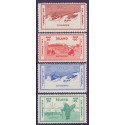 Island. 1933. Velgørenhedsmærker.  AFA nr. 167-70  **   postfrisk st. stemplet FDC