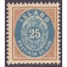 Island. 1899-1900. 25 Aur. AFA nr. 21 **  postfrisk st. stemplet FDC