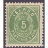 Island. 1896-97.  5 aur. AFA nr. 13B ** postfrisk st. stemplet FDC