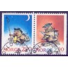 Norge. 1988. Julefrimærker i parstykke AFA nr. 1005Cv-06Ch ** stemplet postfrisk FDC
