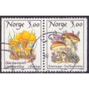 Norge. 1989. Spiselige svampe i parstykke AFA nr. 1010Cv-11Ch ** stemplet postfrisk FDC