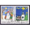 Norge. 1990. Julefrimærker i parstykker. AFA nr. 1054Cv-55Ch st. ** stemplet postfrisk FDC