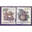 Norge. 1991. Norske dyr IV. AFA nr. 1058-59 ** stemplet postfrisk FDC