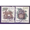 Norge. 1991. Norske dyr IV. AFA nr. 1058-59 ** stemplet postfrisk FDC