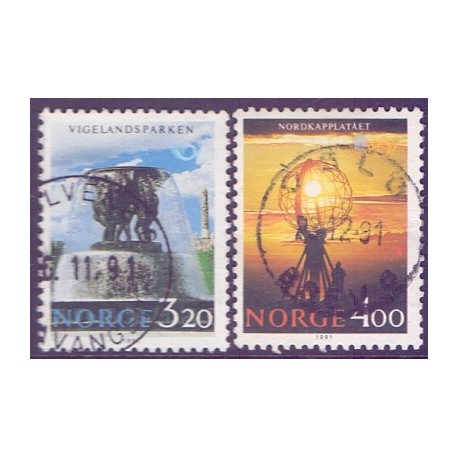 Norge. 1991. Nordenfrimærker. AFA nr. 1064-65 ** stemplet postfrisk FDC
