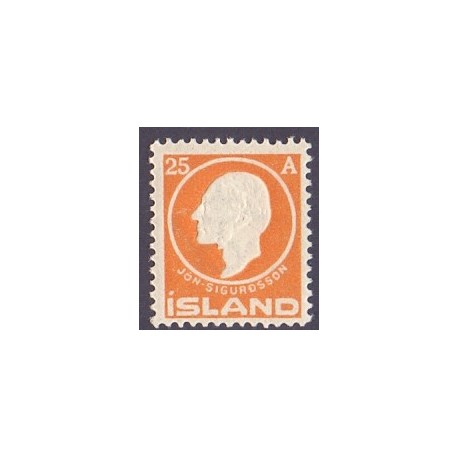 Island. 1911. Jón Sigurdsson, 25 Aur AFA nr. 68 **    postfrisk st. stemplet FDC