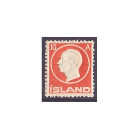 Island. 1912. Frederik VIII, 10 Aur AFA nr. 70 **  postfrisk st. stemplet FDC